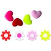 NUEAYMS 8Pcs Tennis Vibrazioni Dampener Silicone Racchetta Ammortizzatori Cuore Fiore Racchetta Smorzatori Accessori Vibrazioni Ammortizzatori Squash
