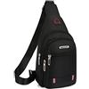 HERCHR Borsa da Petto da Uomo, Borsa a Tracolla Portatile Leggera di Grande capacità con Tracolla Regolabile Zaino da Trekking per Arrampicata in Campeggio(Nero)