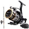 Generic Mulinello da pesca ad alta resistenza mulinello di precisione | Bait Feeder Spin Reels 5.2:1 Gear Ratio Mulinelli da pesca per pesca a mosca pesca sul ghiaccio
