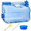 Generisch Serbatoio 'acqua da 12 litri con rubinetto, portatile da campeggio con | Rubinetto girevole regolabile, contenitore portatile da 12 litri con rubinetto, serbatoio per PC da 38 x 16 x 25 cm