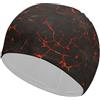 FJQWKLF Cuffia da nuoto, cuffia da nuoto con crepe di lava vulcanica, cuffie da bagno per capelli lunghi e corti