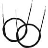 NEIQIUWING Set di cavi del freno in acciaio inox, 2 pezzi, ruota anteriore e | Il set di 2 cavi freno in acciaio inox offre prestazioni di lunga durata.