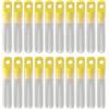 ECMQS Bobine galleggianti da pesca galleggianti, set da 20 pezzi, trasparenti, in silicone, con sedili scorrevoli