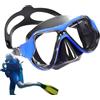 Generic Occhialini da nuoto per adulti con naso maschera da nuoto | Occhialini da piscina per subacquei professionisti, snorkelers ricreativi