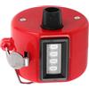 VANZACK Contatore Clicker Manuale a 4 Cifre per Golf e Baseball Rosso | Display Visibile, Reset con Manopola, Plastica e Metallo, per Arbitri, Allenatori, Eventi Sportivi e Pesca