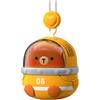 ECMQS Ventilatore indossabile con opzione portatile, 1Stupid 1Pig | Ricaricabile a 3 marce, guscio arrotondato in ABS per gite scolastiche