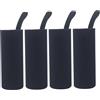 Yvocuyn Custodia per Bottiglia d'Acqua, Copertura Termica da 4 Pezzi Nera da 500 ml, Stile 1