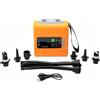 TentHome Pompa Elettrica Gonfia e Sgonfia per Tenda Gonfiabile da Campeggio, Sup, Materasso, Gommone, Piscina e Palla da Yoga, Alta Pressione 22 PSI, Pompa Elettrica Sup a Batteria Compatta Portatile
