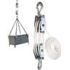 Generic Block and Tackle - Ruote resistenti e sicure per carichi pesanti | Sollevatore a fune resistente per imbarcazioni di sollevamento garage
