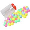 GATHINESS 100 Pezzi Palline da Ping da Tavolo Senza Cuciture 40mm in PP | Leggere e Dai Colori Vivaci, per Feste, Lotterie e Sacchetti Omaggio, Confezione Economica per Gruppi Colore Casuale