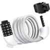 NUEAYMS Biciclette Sicurezza Portatile Cavo In Acciaio Bici 120cm Combinazione a 5 Cifre Accessori Ciclismo Bici