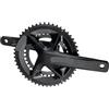 Generic Guarnitura, asse ER7 165mm 170mm 24mm | Costruzione a manovella stampata, doppie corone 50-34, adatta for trasmissioni for biciclette da strada 11s e 12s