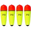 ECMQS 4 galleggianti da pesca in schiuma galleggianti elastici galleggianti galleggianti galleggianti per la pesca roccia bobber acqua salata d'acqua dolce galleggianti galleggianti