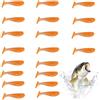 Generisch Esche morbide e accessori da pesca | T-Tail Esca morbida con coda a pagaia per l'uso in acqua salata e acque interne per pesce persico, trota, Walleye, ragazzo
