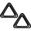 LIFKICH 6 Pezzi Triangolo da Biliardo per 25 32 38mm in Plastica Nera | Montaggio Rapido delle Palline, Racking Compatto e Ordinato, per Tavoli Mini e Uso Domestico