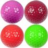TOYANDONA 4 Pezzi Palla da Allenamento Golf, Vuota in Gomma per Principianti | Uso in Casa, Aiuto per Esercizi Indoor Sicuri, Facile da Afferrare, per Mazze e Swing di Pratica Colore Casuale