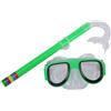 Posheliox Set per immersioni e snorkeling per bambini, anti-appannamento | Occhiali con tubo asciutto, bocchino regolabile in morbido silicone per ragazzi e ragazze, leggero snorkeling