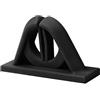 Generic Supporto da parete per canna da pesca, con organizer in silicone, 36 g | No Punch Installazione Slot Flessibile Grip Compatto 9cm Dimensione Durevole Gomma Costruire Organizzato Accessorio di