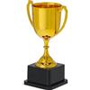 Generico Coppa Trofeo Color Oro con Maniglie Premio Base Nera Calcio Premiazione Eventi