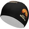 FJQWKLF Bass Whisperer Sunset - Cuffia da nuoto elegante, impermeabile, per la protezione dei capelli, facile da indossare e togliere