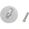 BDDCUHI6S Piastra anodica in Alluminio Zinco con bullone di Montaggio 76214Q5 for Piede poppiero A-PHA 1 2 e Br-vo 1 2 3 X XR XZ