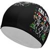FJQWKLF Cuffia da nuoto unisex Skeleton CNA Dance Christmas per capelli corti e lunghi, da donna e da uomo, per piscina, nuoto e bagno