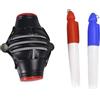 ECMQS Golfball Line Marker con 2 penne Golfball Liner Lines Lines Marker Tool Putt Liner 3-Line Golfball Stencil Tool