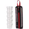 Ruarby Kit condimento da campeggio con supporto da viaggio, nero | Borsa portatile in nylon per condimenti e condimenti, mantiene le spezie asciutte, per campeggio, picnic, pesca, barbecue