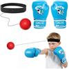 GoaePode - Guantoni da boxe per bambini, in pelle PU, per Muay Thai, MMA, kickboxing, arti marziali, regalo di compleanno per ragazzi e ragazze dai 6 ai 15 anni, colore: blu