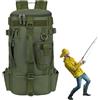 Generic Tackle Box Zaino Tackle Sling Bag Travel Storage Gear | Borsa per attrezzatura da pesca, campeggio, escursionismo, viaggio