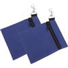 Abaodam 2 Pezzi Borsa Portavalori da Golf in Nylon Clip Girevole | Organizzatore Scomparti a Cerniera, Fissaggio in Vita, per Guanti e Tornei, Design Elegante