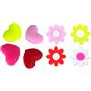 ECMQS 8Pcs Squash Ammortizzatori di Ricambio Tennis Vibrazioni Dampener Cuore Fiore Silicone Stringa Dampener Racchetta