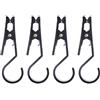 ECMQS 4 pz luci da campeggio all'aperto gancio supporto antiscivolo morsetto tenda clip fissa tenda clip luce gancio antiscivolo fissaggio campeggio esterno ganci fissaggio