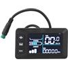Drawup Display LCD per bici elettrica che supporta tensioni multiple 24 V 36 V 48 V e comunicazione UART2 con cavo di interfaccia a 5 pin