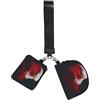 SMAZDFXX Borsa da polso sportiva da esterno Fierce Eagle nei colori rosso, nero e bi