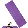 Générique Stuoia di yoga, tappetino da yoga pieghevole Tappetino fitness double face | Tappetino per esercizi muti domestici con borsa per il trasporto per yoga, pilates