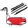 Generic Portapacchi Anteriore Bici | Staffa Manubrio Staccabile 28x23x16 cm | Robusto portabici anteriore in lega di alluminio con staffa staccabile per manubrio, cinghie in silicone e capacità di carico