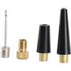 Benytro Kit di 12 ugelli gonfiaggio pompa aria per palloni, bici | Fili in ottone zigrinato, diametro vite 0,7 cm, ugelli conici per palloncini e giocattoli, ago a sfera d'argento