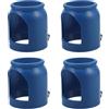 POPETPOP Cappuccio Protettivo Fisso per Valvola Bombole Ossigeno Blu | Plastica, Struttura Chiusa e Compatta, per Stoccaggio in Ambiente Tecnico, Protegge da Urti e Deformazioni