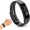 Quimbyrich Orologio contapassi senza connessione cellulare, fitness tracker, contatore di calorie, impermeabile IP68, per sauna e nuoto, per uomini e donne, senza app, senza Bluetooth