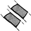 FOMIYES 2 Pezzi Borsa per Paddleboard in Rete Elastica Nera Ganci di | Nylon a Rete, Fissaggio a Clip, Organizzazione Sicura Dell'attrezzatura, per Sup e Tavole Standard