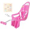 Generico Seggiolino Per Bambola Per Bici Per Bambini Con Adesivi | Accessorii Decorativi Per Bici Per Bambine,Seggiolino Per Peluche Per Bambine