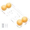 Gvblkq Organizzatore Per Tennistavolo Trasparente a Parete Infrangibile e | Organizzatore Palline E Racchette Da Tennistavolo per Casa Ufficio Scuola Club Palestra Salotto Studio Taverna Semin