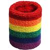 Ljmyy Donne Uomini Sport Braccialetti Asciugamano Sweatband Strisce Colorate Traspirante