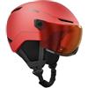 ATOMIC Revent Visor JR - Casco da sci per bambini | Visiera integrata, Holo Core, regolazione semplicissima, visione chiara per giovani avventurieri
