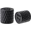 ECMQS 2 coperture protettive per manubrio leggero, colore nero | Tappi protettivi in silicone antiscivolo, pieghevoli, per manubrio di mountain bike, 1 paio