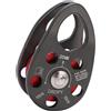 ECMQS Carrucola laterale per allenamento arrampicata | Corpo in lega di alluminio, corsa con cuscinetti a sfera, marcatura 20 KN, 12 mm