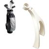 Generisch Supporto per mazze da golf stabile, visibile, stampato 3D e utilizzabile | Supporto per mazze da golf verde con supporto per appassionati, principianti, giocatori dilettanti, donne, uomini, adulti