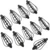 POPETPOP 10 Pezzi Ferro Nero Feeder da Pesca Stabile, per Alimentazione per | Rivestimento Elettroplaccato Resistente alla Corrosione, Trattiene il Cibo, Compatibile con Molti Tipi di Alimentazione