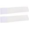 KESYOO 2 bracciali sportivi da calcio bianco, in nylon | Bracciale da capitano di calcio, fai da te, bianco, per allenatori e capitani, superficie liscia